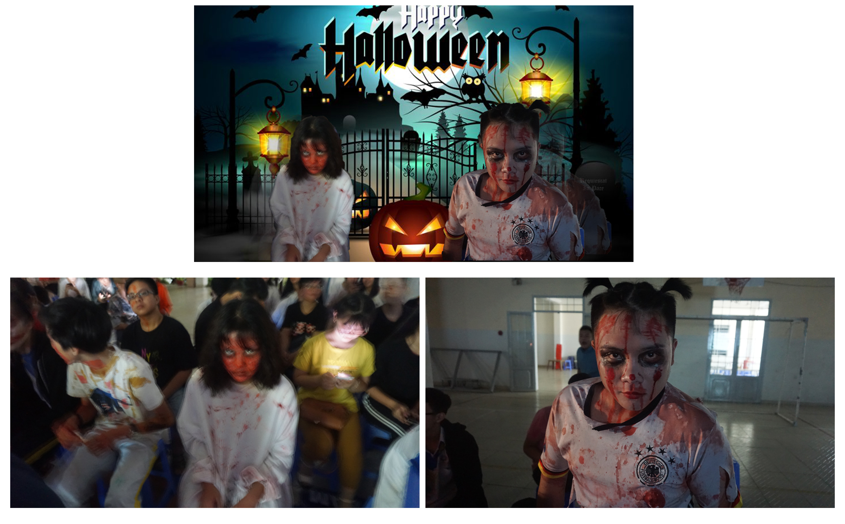 Học sinh trường Ngọc Viễn Đông hóa trang đầy sáng tạo trong đêm hội Halloween