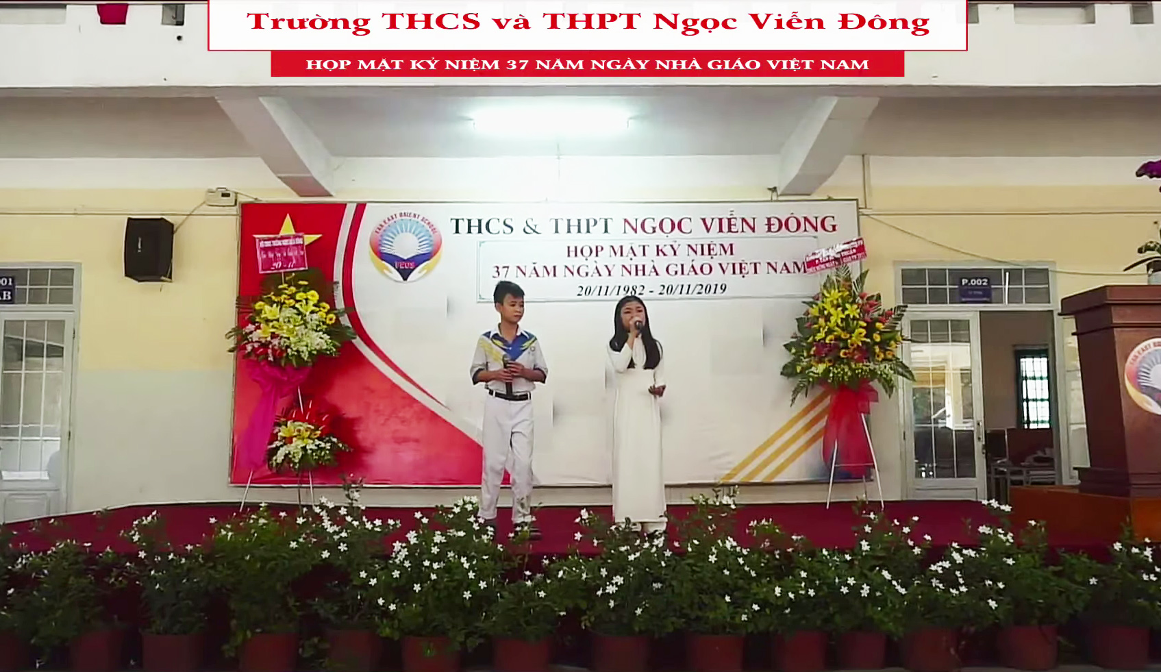 Meeting kỷ niệm 37 năm ngày Nhà giáo Việt Nam 20/11/2019 trường THCS và THPT Ngọc Viễn Đông