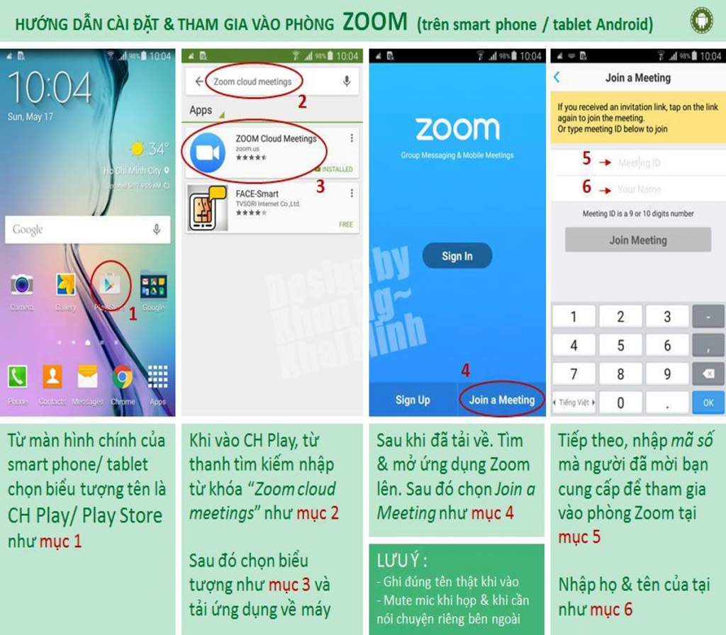 Cài đặt Zoom trên điện thoại