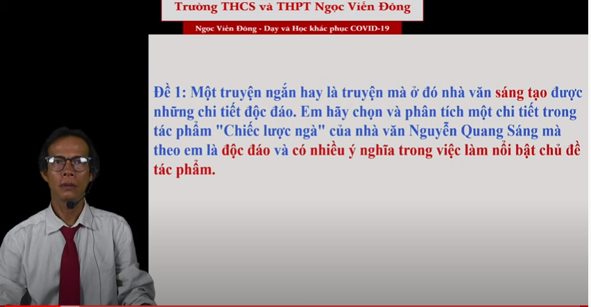 Thầy Nguyễn Văn Long - Bài giảng cách làm bài nghị luận một đoạn trích hay một tác phẩm văn học.