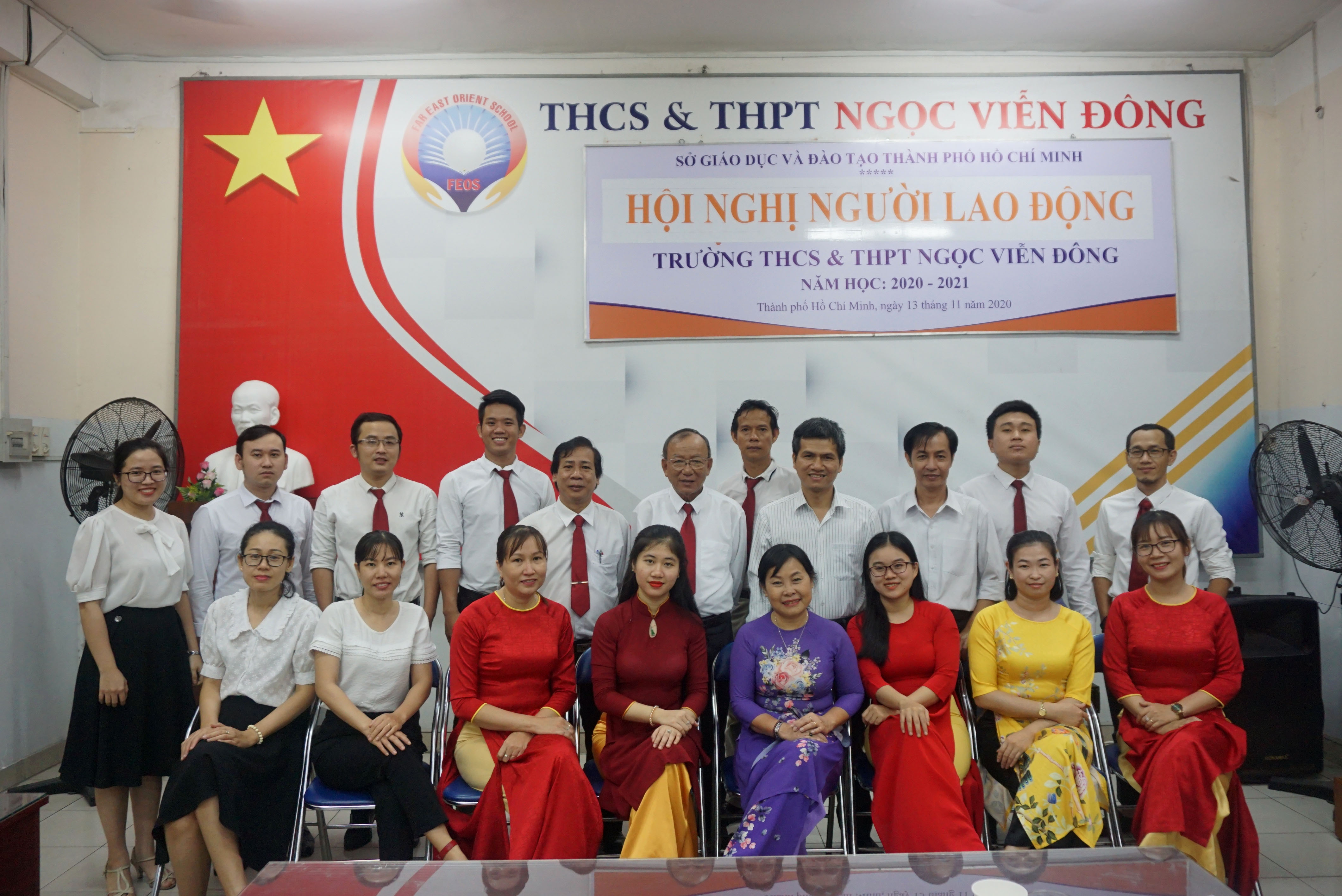 Hội nghị người lao động năm học 2020 - 2021 của trường THCS và THPT Ngọc Viễn Đông